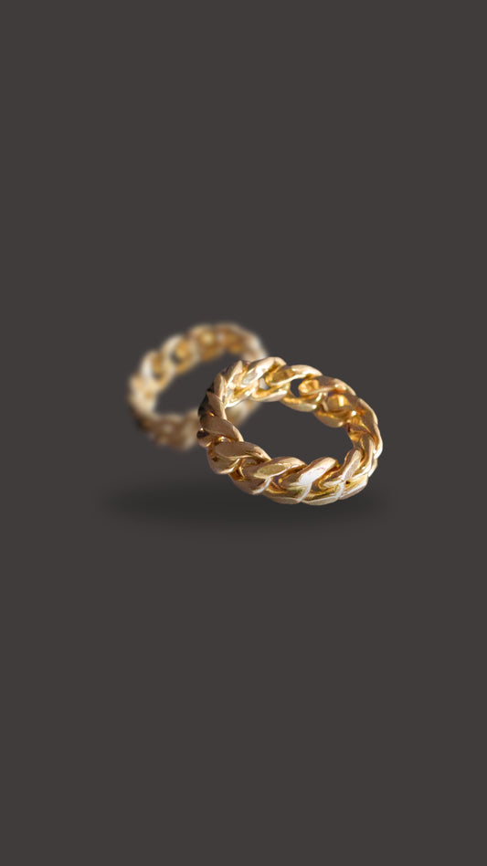 Cuban link ring