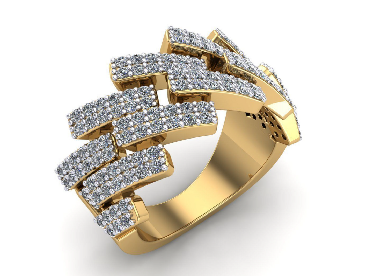 Mens top Cuban link Ring