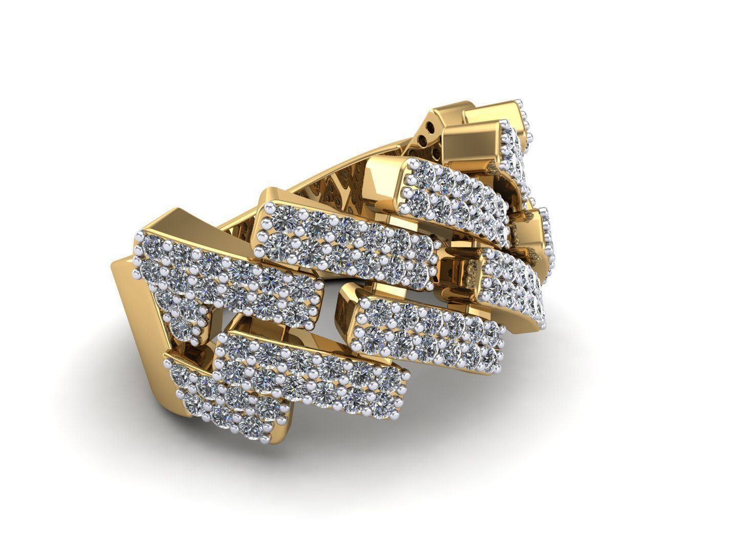 Mens top Cuban link Ring