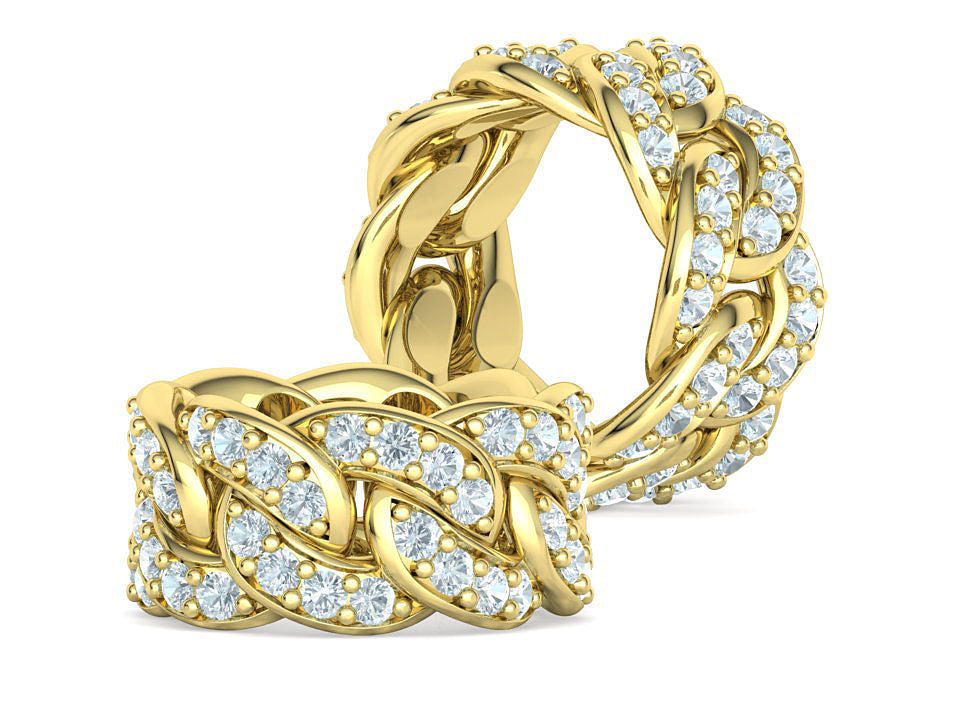 Cuban link ring