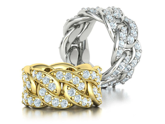 Cuban link ring